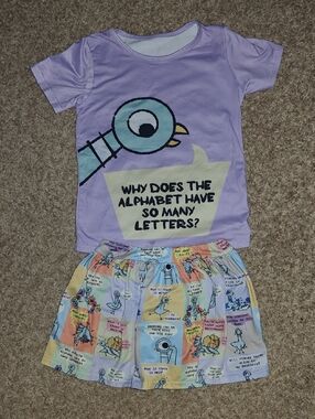 Girls' Pigeon Book series Shirt And Skort Outfit - Size 6